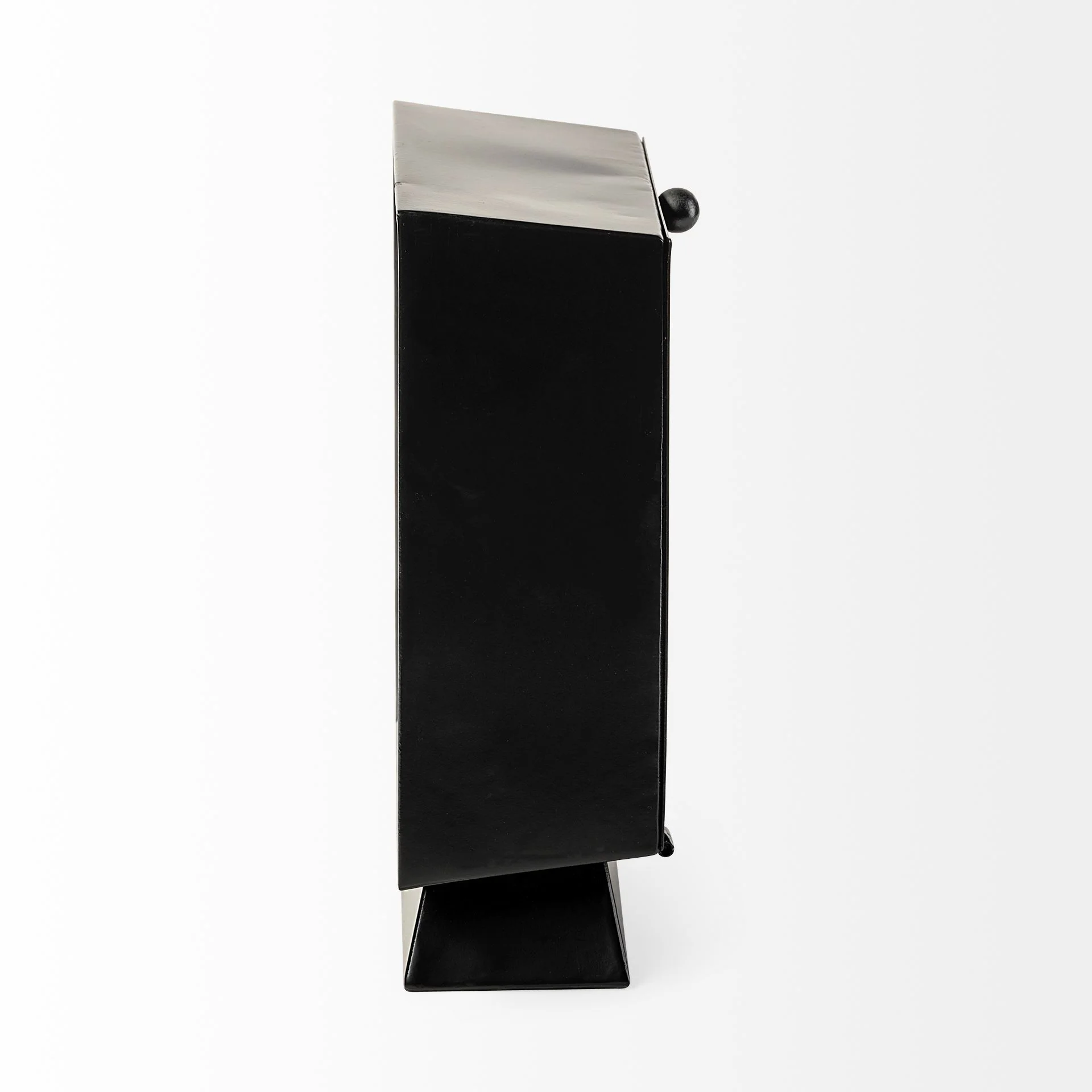 11" Black Fabric Table Clock - Image 4