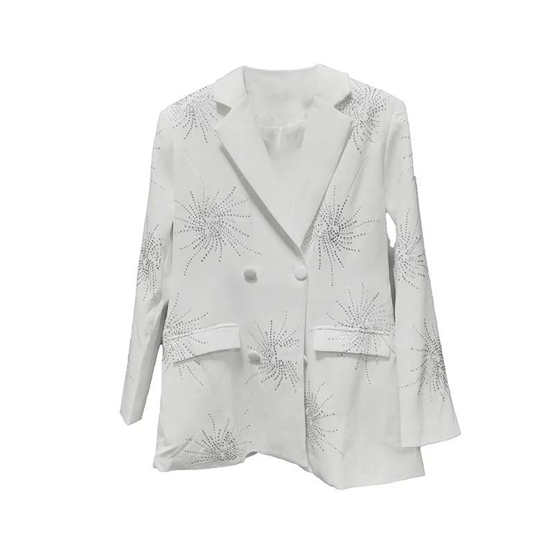 Black high-end suit jacket for women loose fitting suit for women - Image 5