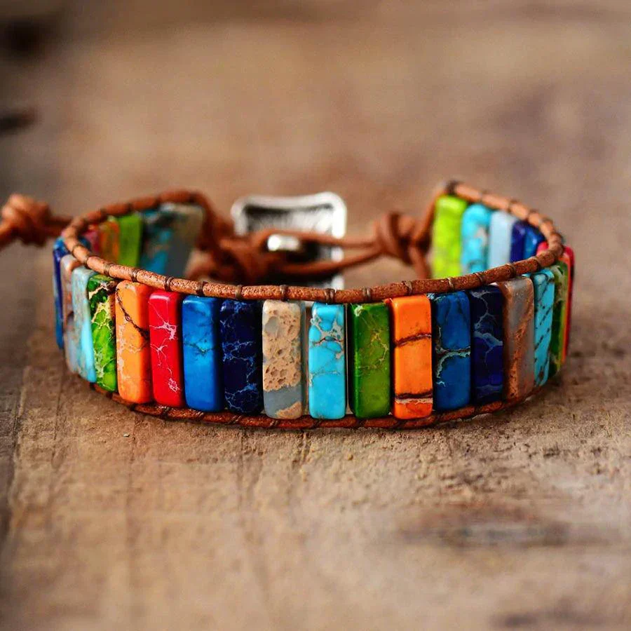 Boho Chic Leather Bracelet - Image 5