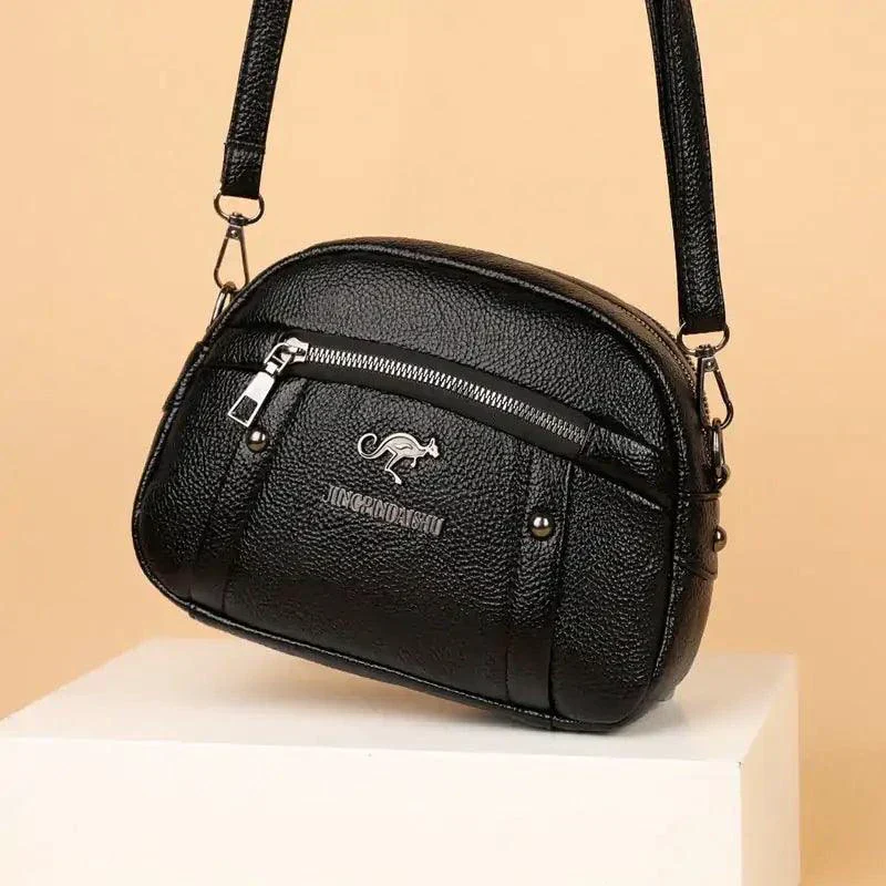 Chic Leather Circle Purse - Image 13
