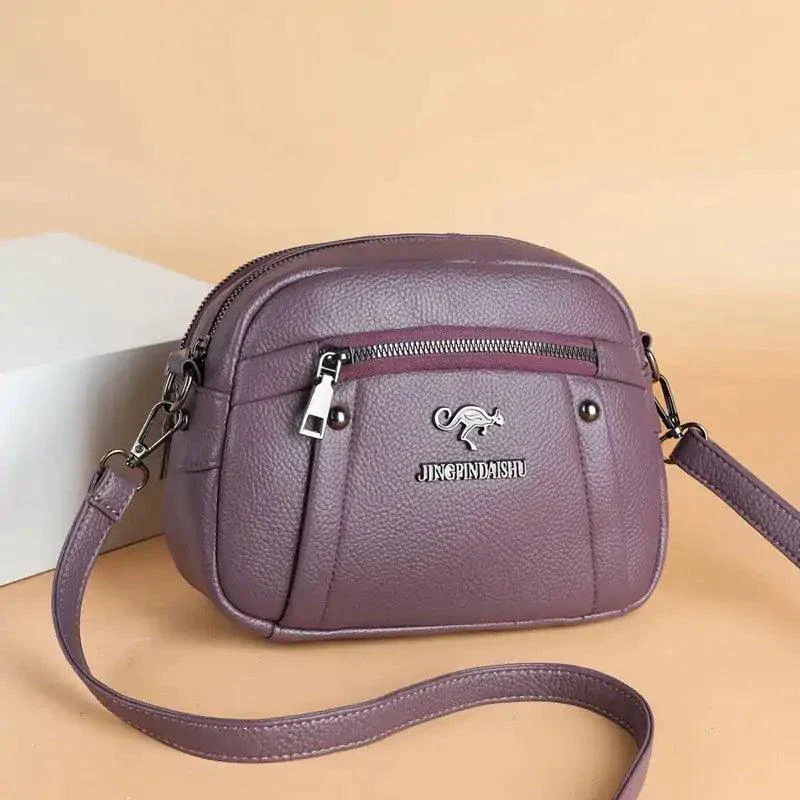Chic Leather Circle Purse - Image 14