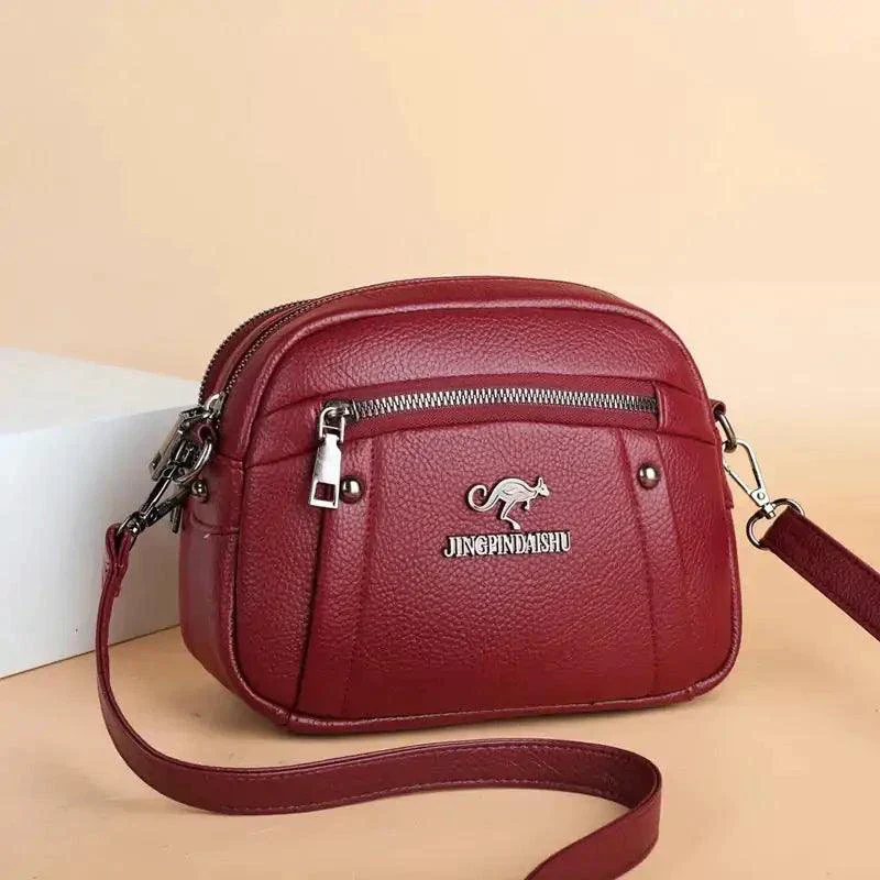 Chic Leather Circle Purse - Image 15