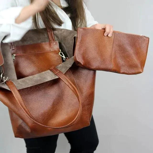 Chic Leather Tote Handbags - Image 10