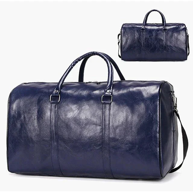 Classic Leather Duffel Bag - Image 9