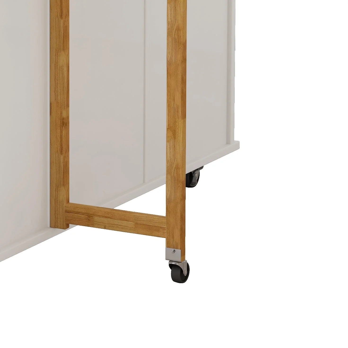 Kitchen Island Cart with 2 Door Cabinet and Three Drawers,43.31 Inch Width with Spice Rack,Towel Rack (White) - Image 6